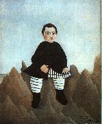 Henri Rousseau Boy on the Rocks oil painting